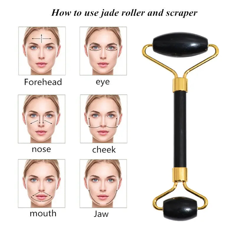 Beauty Face Care Massage Jade Device - IM IN MY WORLD.